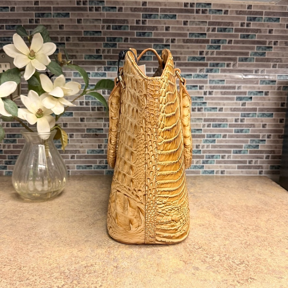 NWT Brahmin Jeanne Honey Brown tote purse - Picture 4 of 7